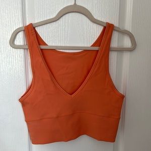Orange Lulu Lemon tank top